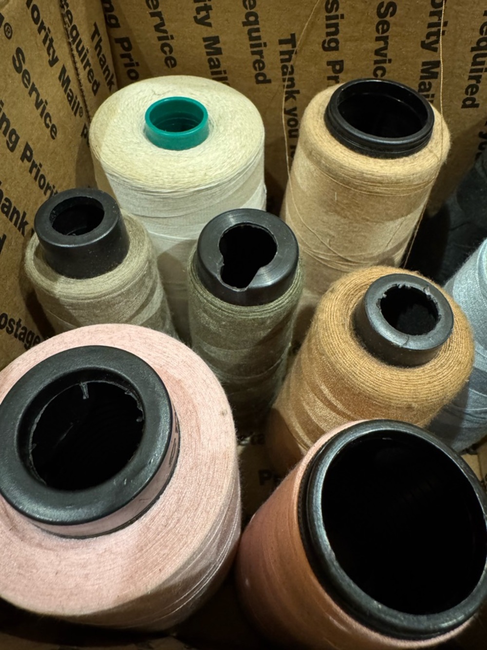 Assorted Sewing Thread Spools - Neutral & Pastel Colors - Picture 2 of 4